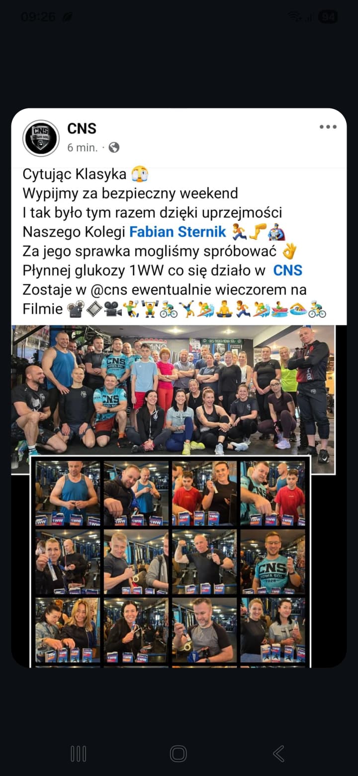CNS Siłownia z Glukozą 1WW